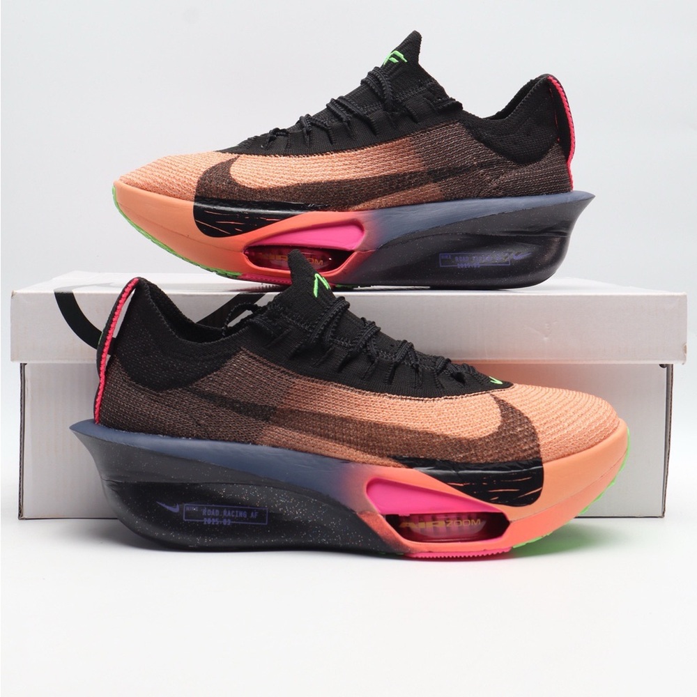 Nike Running Sneakers - Peach, Black & Pink Accents